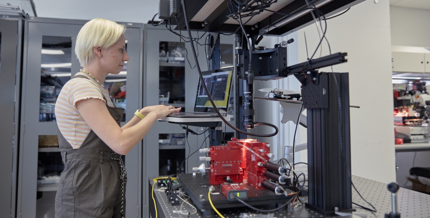 Working in the Xanadu lab, Toronto